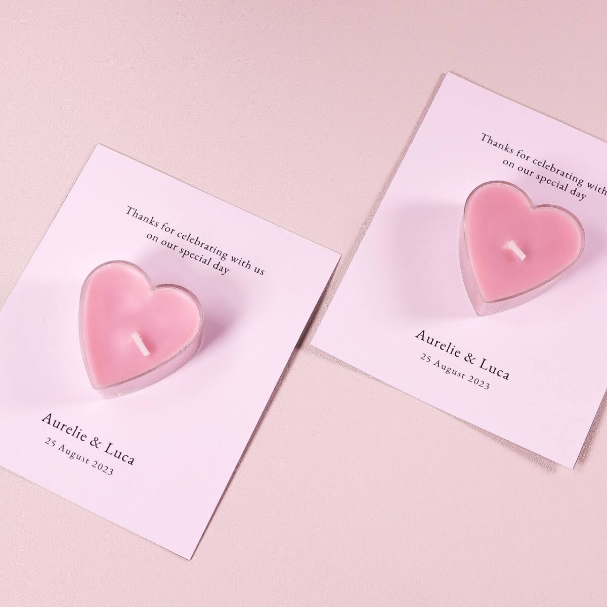 Essential Oil Scented Heart Candle