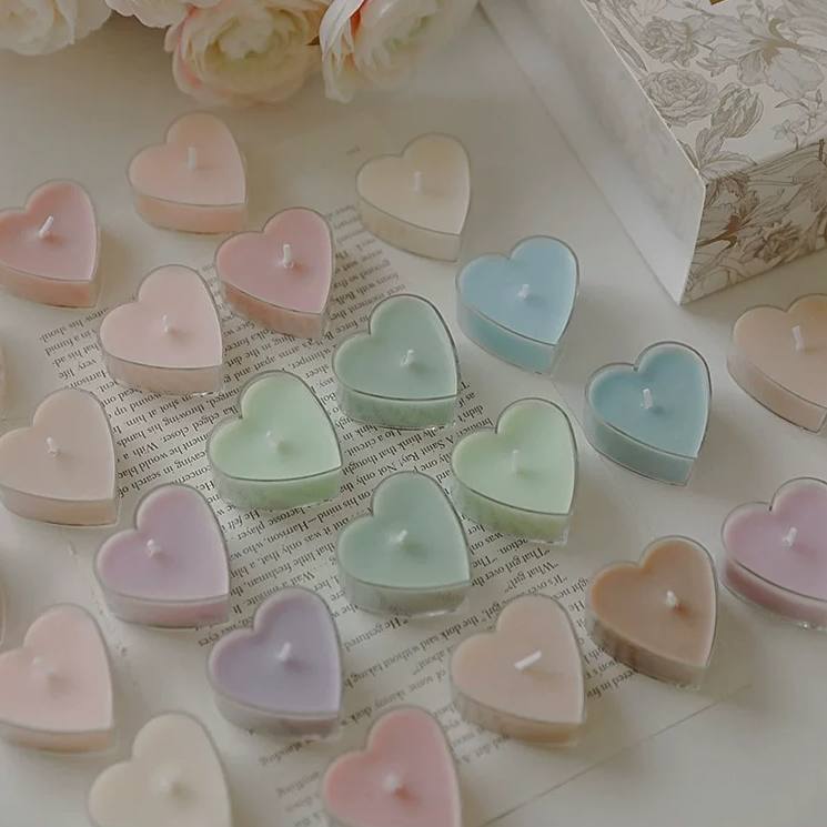 Essential Oil Scented Heart Candle