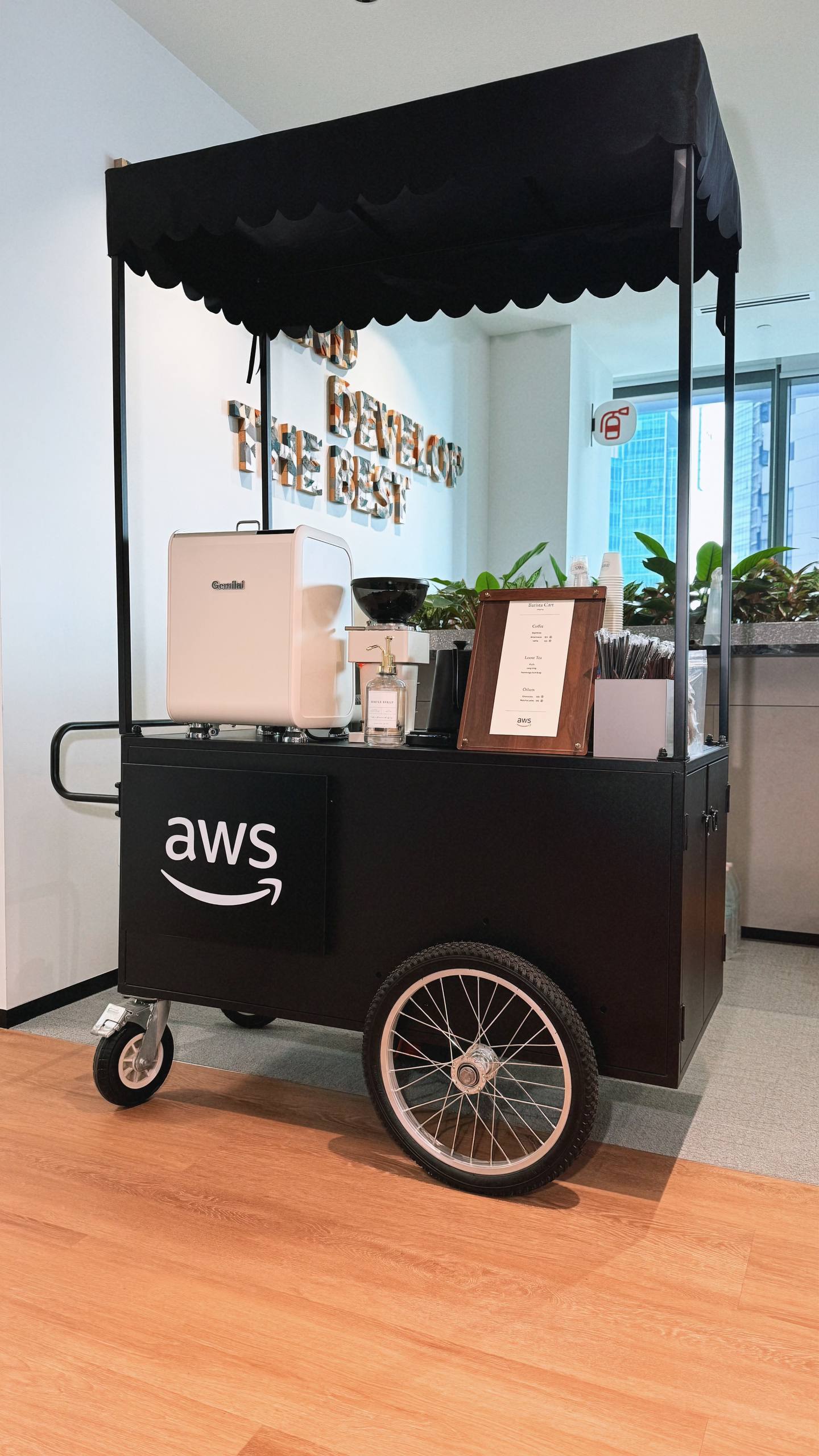 mobile coffee cart